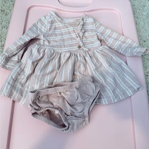 Carter's Pink Striped Baby Dress Set